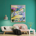 Terraced Hills — Colorful Mountain Landscape Art