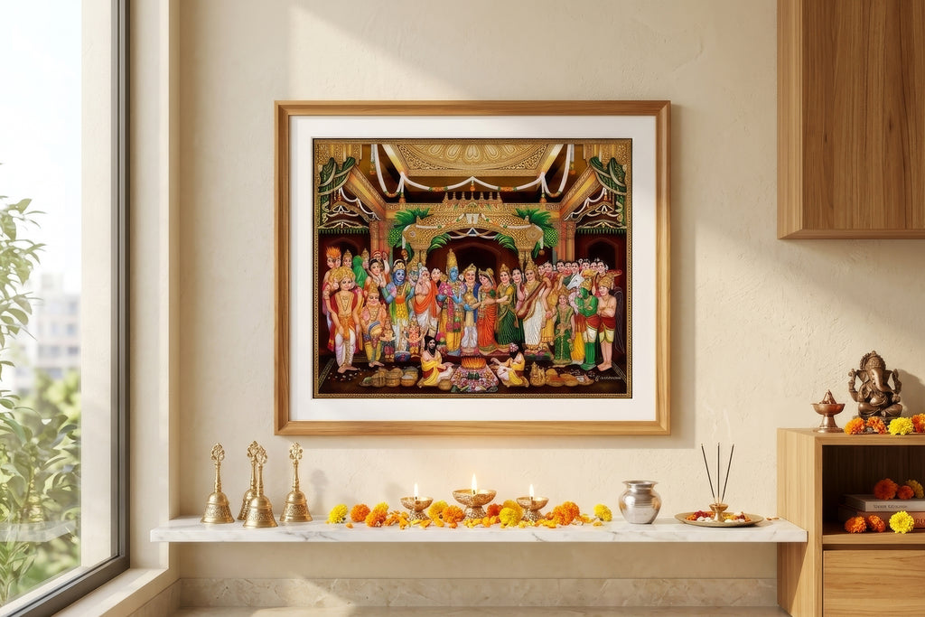 Divine Celebration — "The Srinivasa Kalyana" The God Srinivasa Wedding Art
