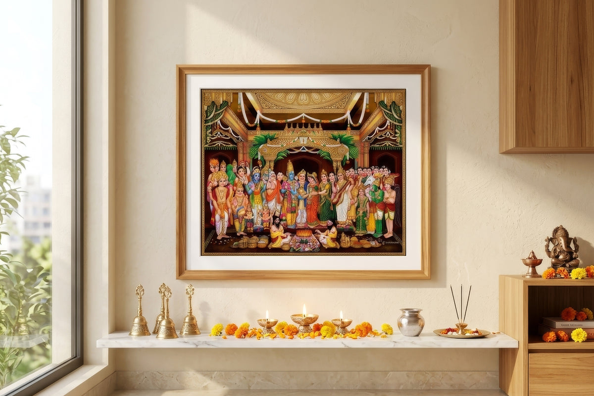 Divine Celebration — "The Srinivasa Kalyana" The God Srinivasa Wedding Art