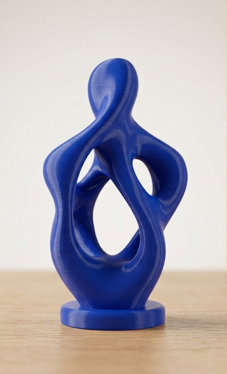 Blue Harmony Abstract Ceramic Showpiece